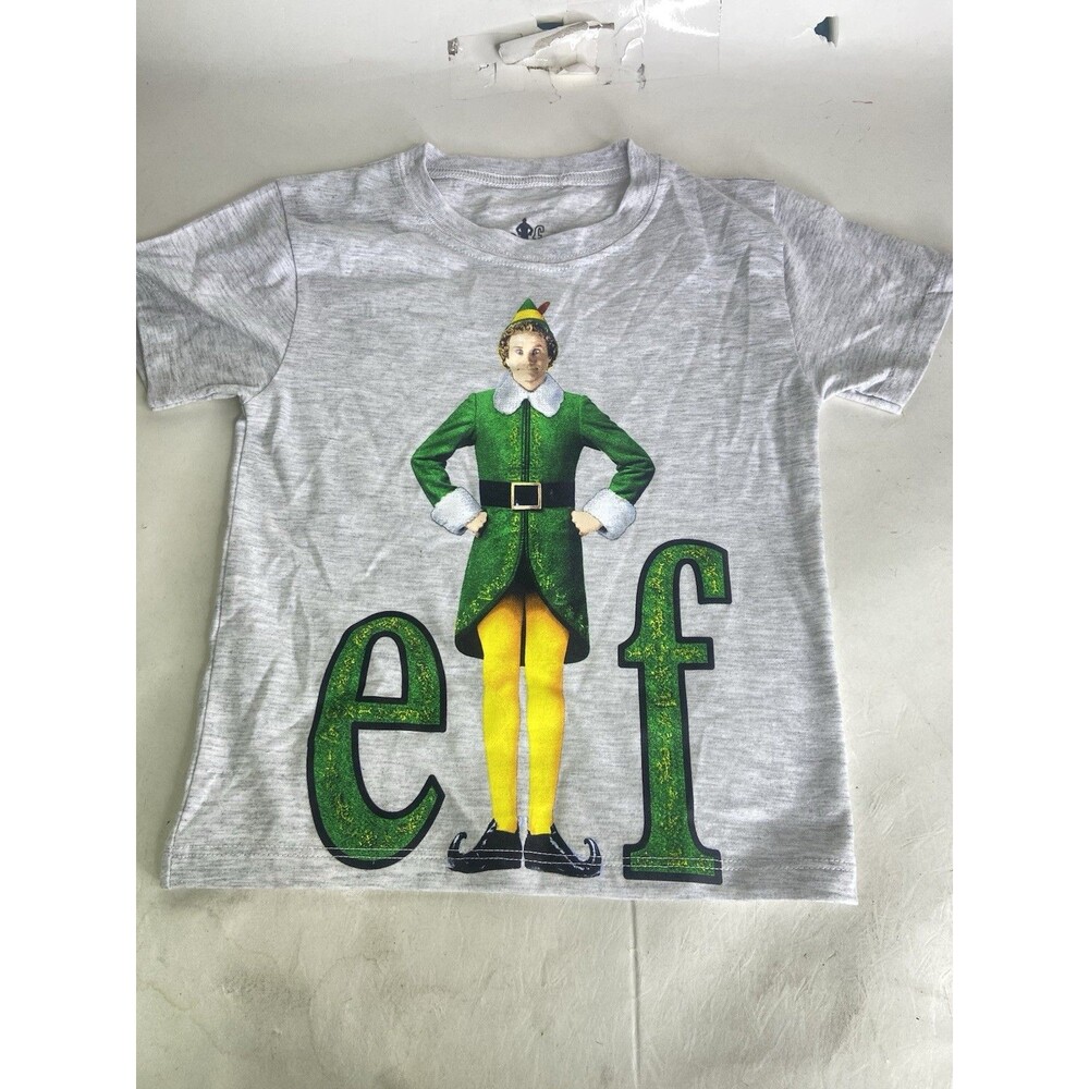 Elf Buddy Christmas Movie Short Sleeve Tee T-Shirt Top Kids Boys Girls Size 4